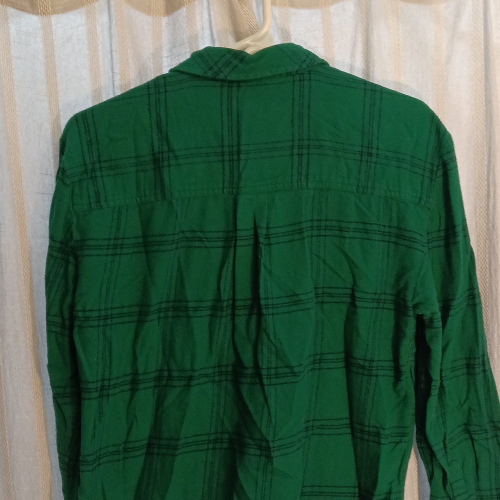 Style & Co. Emerald Green Plaid Button-Down Shirt - Picture 5 of 7